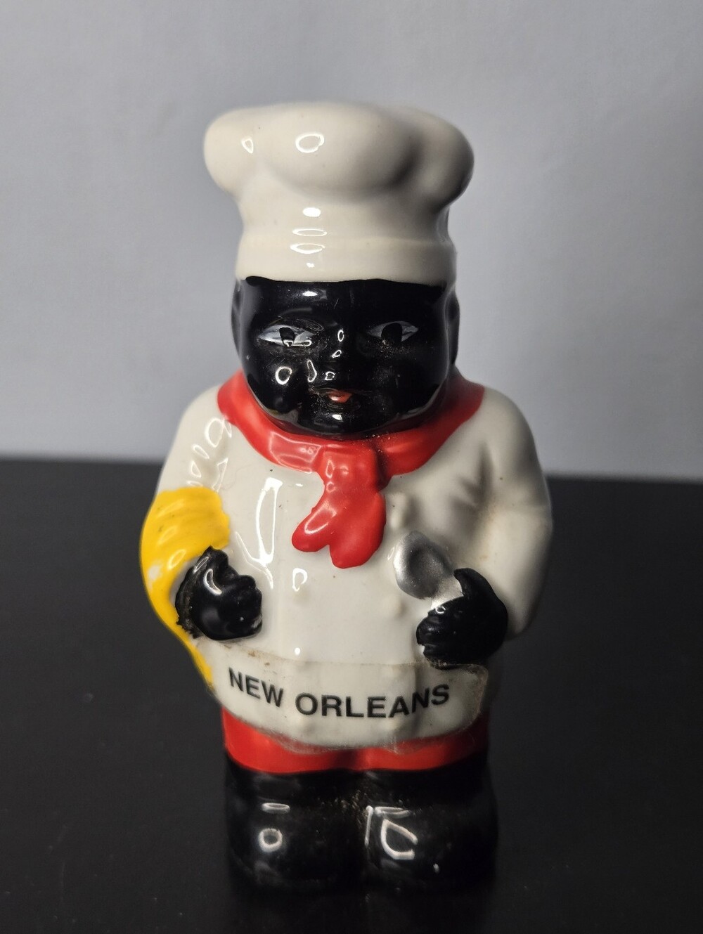 Vintage Americana "New Orleans" souvenir ceramic salt shaker